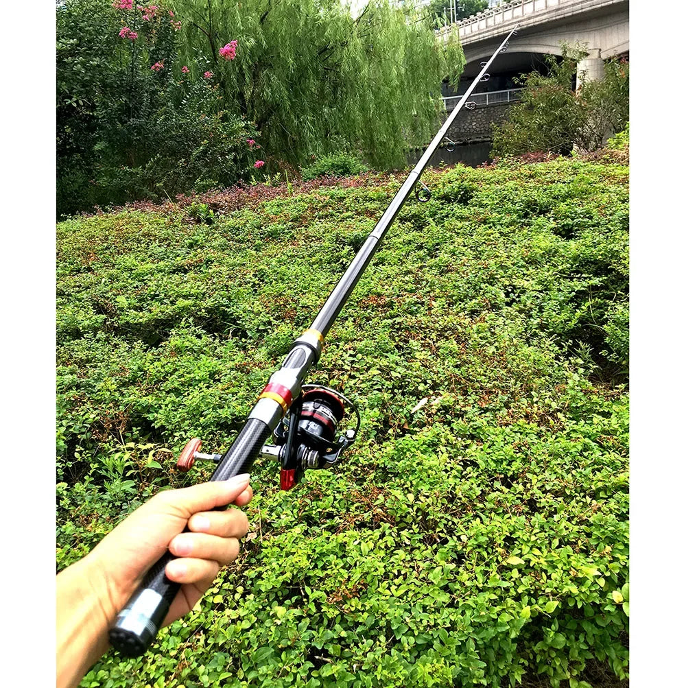 Telescopic Carbon Fiber Fishing Rod (1.8M–3.6M)
