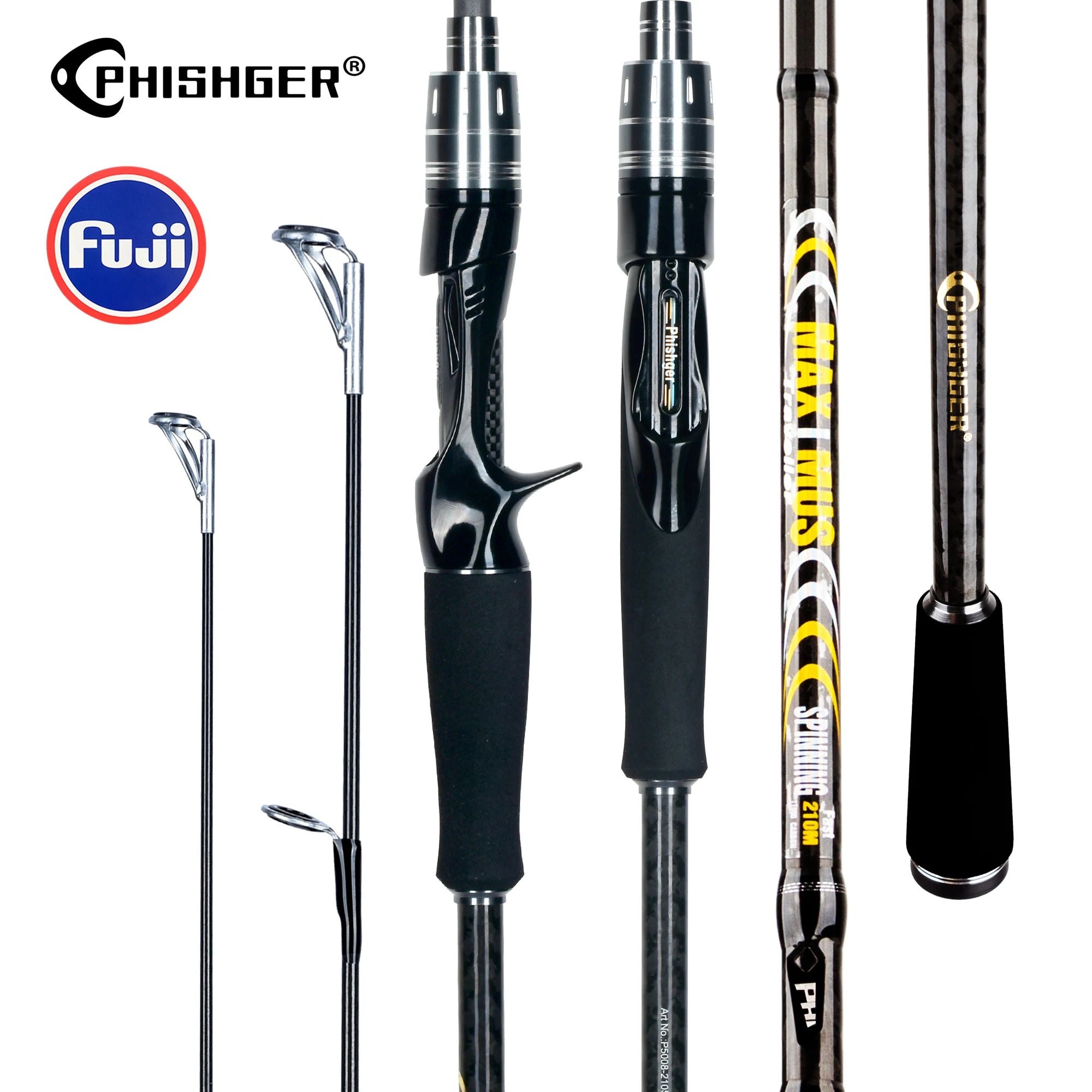 PHISHGER MAXIMUS Traveller Carbon Fishing Rod 1.65–3.0m