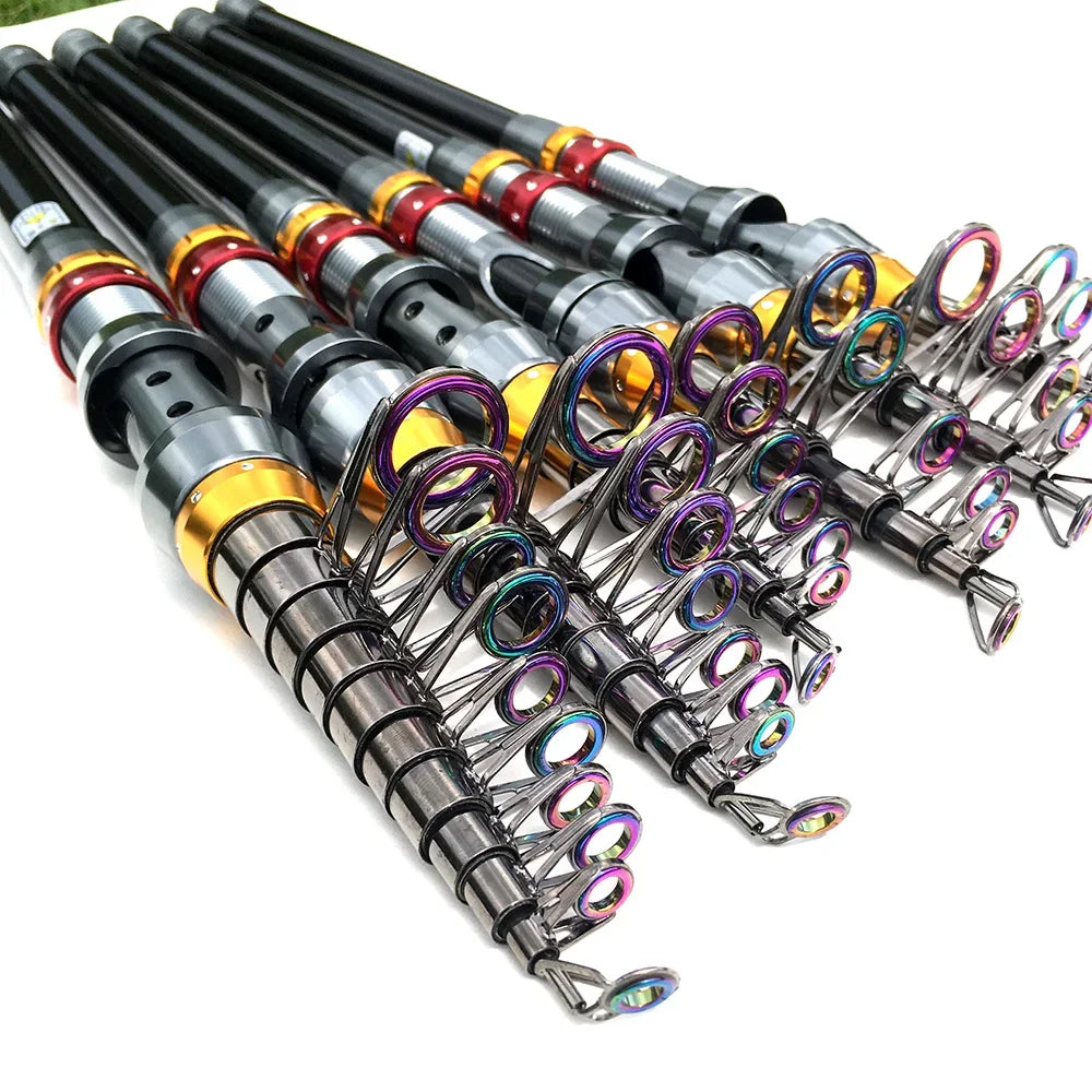 Telescopic Carbon Fiber Fishing Rod (1.8M–3.6M)